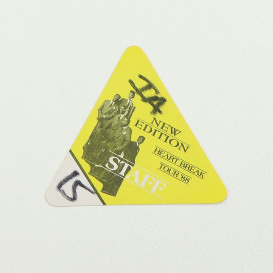 1988 New Edition Heart Break Tour Staff Backstage Pass