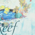 1992 Coral Reef Tie Dye Liquid Blue Shirt