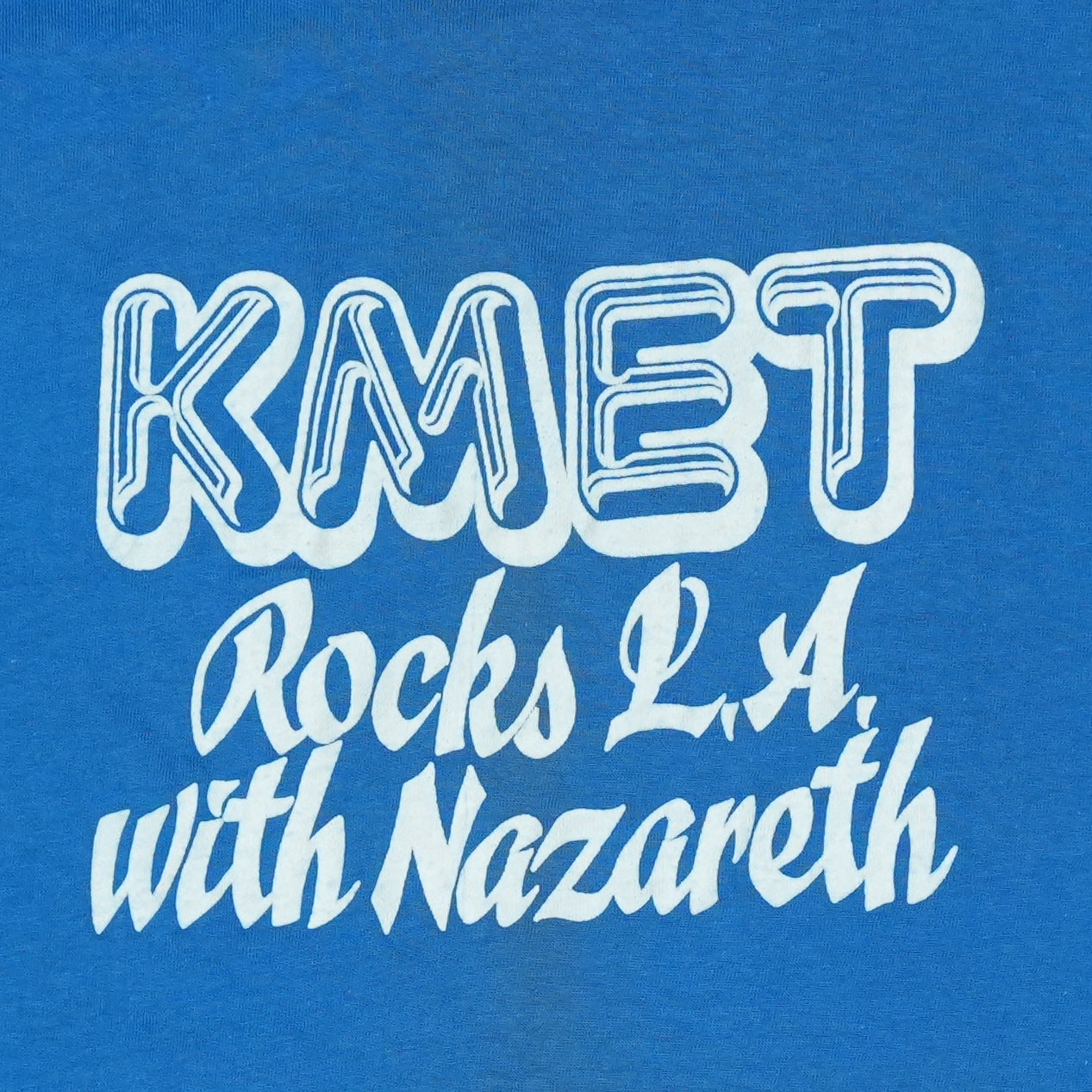 1978 Nazareth No Mercy KMET Los Angeles Promo Shirt
