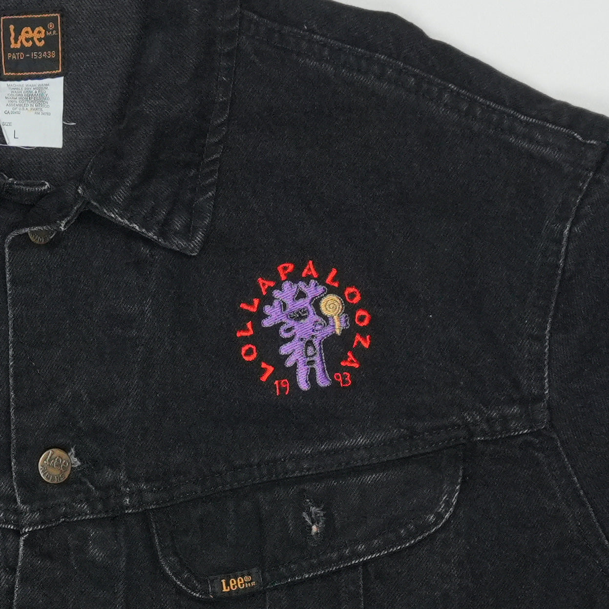 1993 Lollapalooza Lee Denim Jacket