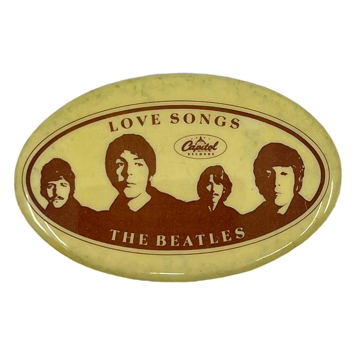 1977 Beatles Love Songs Promo Pin
