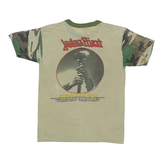 1982 Judas Priest Screaming For Vengeance Camo Tour Shirt