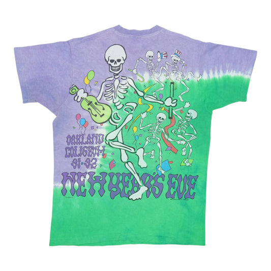 1991 Grateful Dead New Year's Eve Tie Dye Shirt