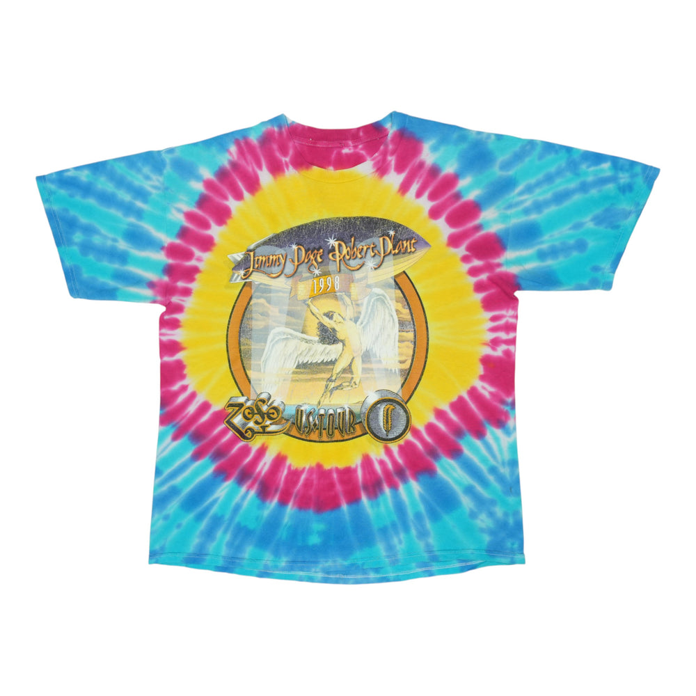 1998 Jimmy Page Robert Plant Tie Dye Tour Shirt