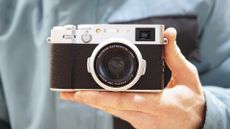 Fujifilm X100VI in the hand