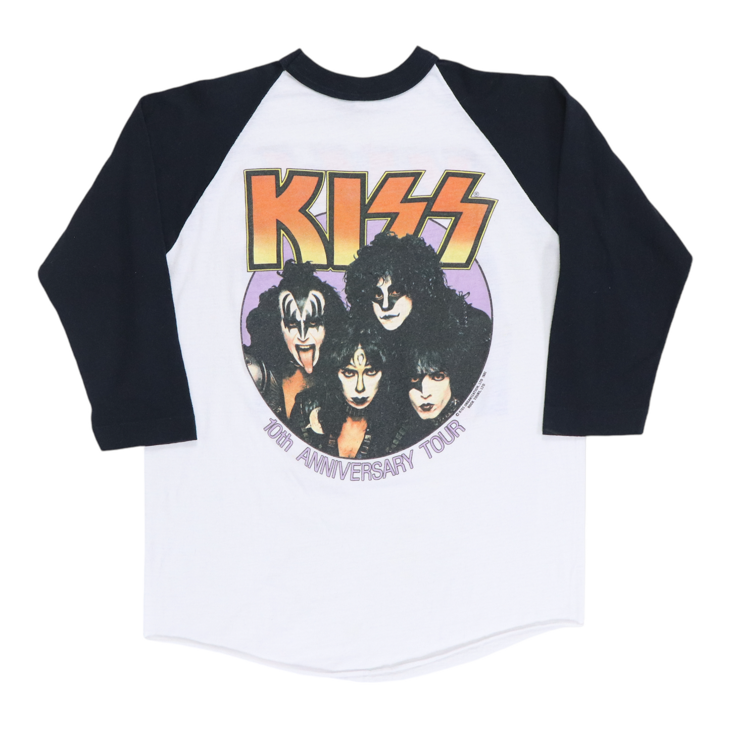 1982 Kiss 10th Anniversary Tour Jersey Shirt