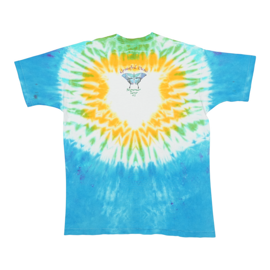 1993 Grateful Dead Rainforest Dead Summer Tour Tie Dye Shirt